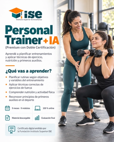 Personal Trainer + IA (Premium con Doble Certificación)