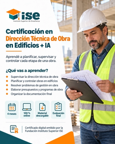 Certificación en Dirección Técnica de Obra en Edificios + IA