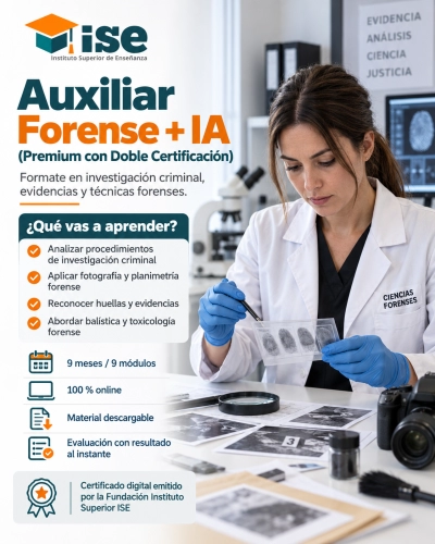 Auxiliar Forense + IA (Premium con Doble Certificación)