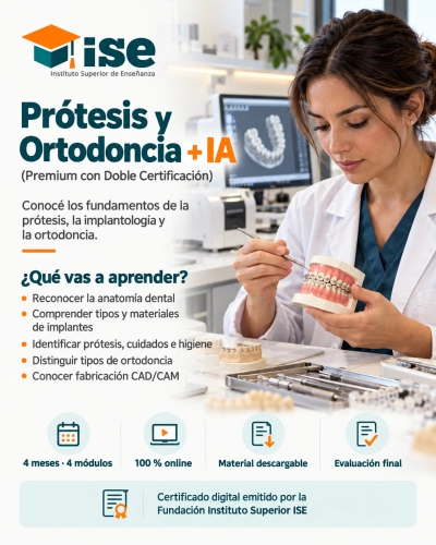 Prótesis y Ortodoncia + IA (Premium con Doble Certificación)