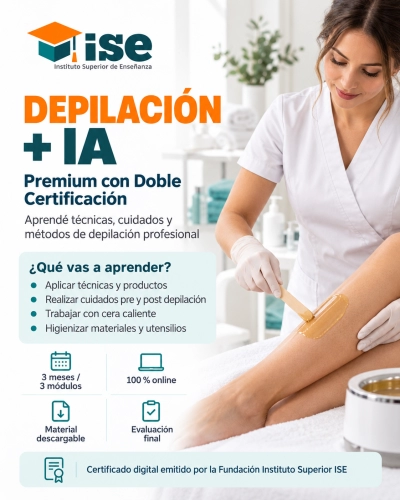 Depilación + IA (Premium con Doble Certificación)