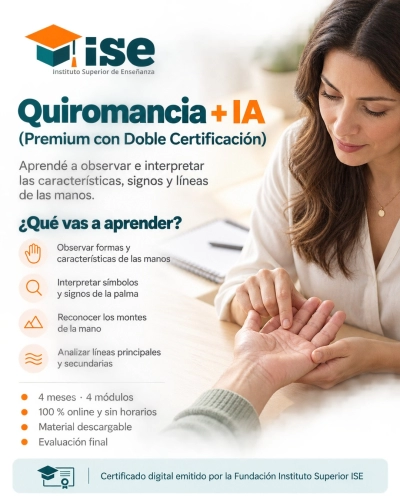 Quiromancia + IA (Premium con Doble Certificación)