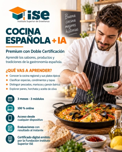 Cocina Española + IA (Premium con Doble Certificación)
