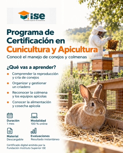 Programa de Certificación en Cunicultura y Apicultura