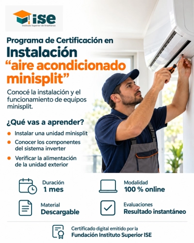 Programa de Certificación en Instalación “aire acondicionado minisplit”