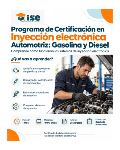 Programa de Certificación en Inyección electrónica Automotriz: Gasolina y Diesel