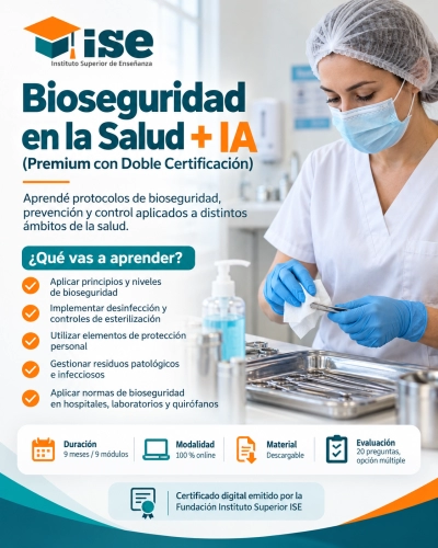Bioseguridad en la Salud + IA (Premium con Doble Certificación)