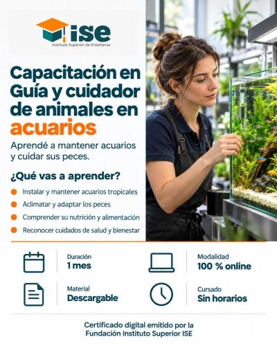 Capacitación en Guía y cuidador de animales en acuarios
