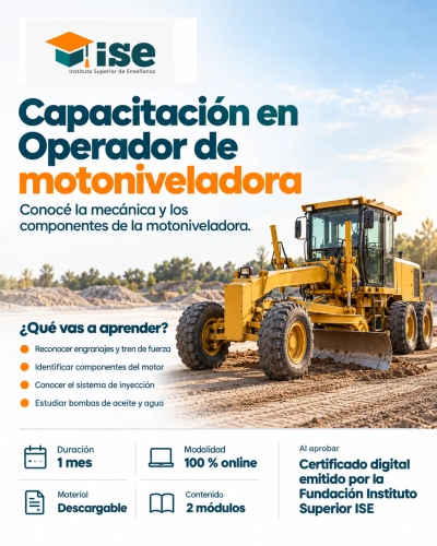Capacitación en Operador de motoniveladora