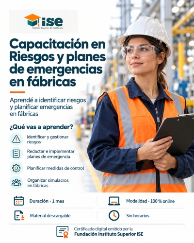 Capacitación en Riesgos y planes de emergencias en fábricas
