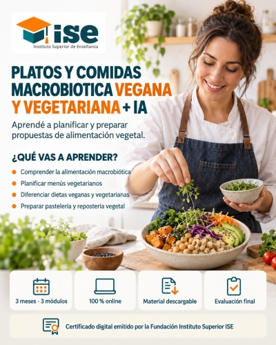 Platos y Comidas Macrobiotica Vegana y Vegetariana + IA