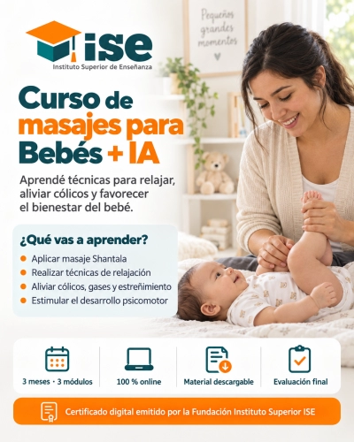 Curso de masajes para Bebés + IA