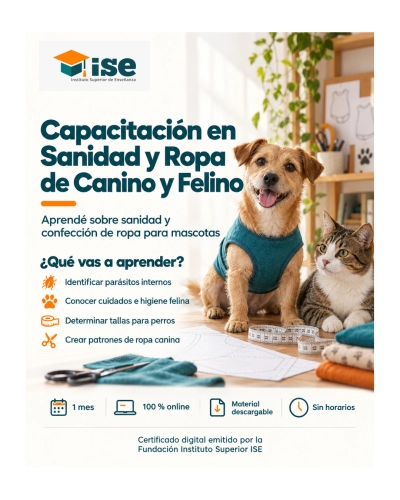Capacitación en Sanidad y Ropa de Canino y Felino