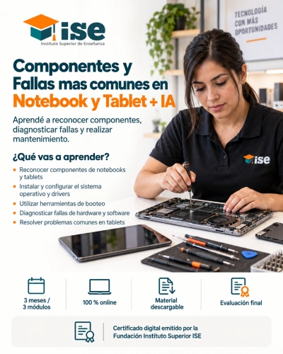Componentes y Fallas mas comunes en Notebook y Tablet + IA