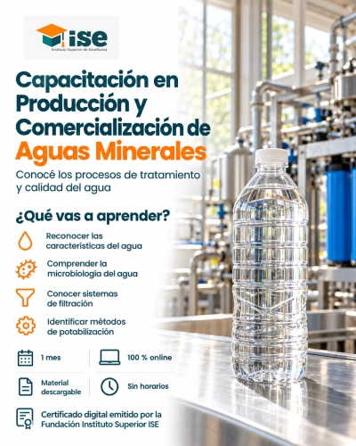 Capacitación en Producción y Comercialización de  Aguas Minerales