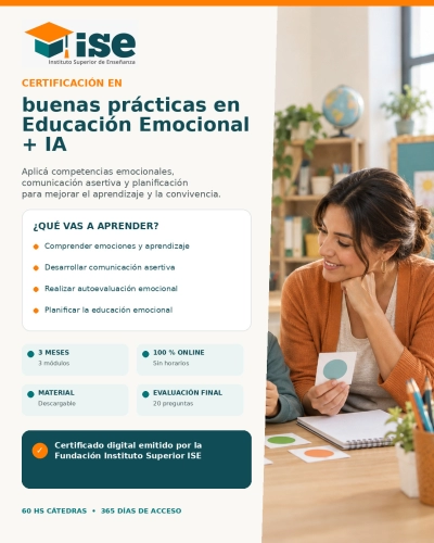 Certificación en buenas prácticas en Educación Emocional + IA