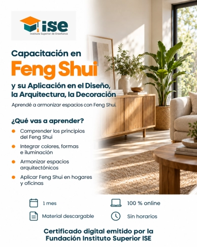 Capacitación en Feng Shui y su Aplicación en el Diseño, la Arquitectura, la Decoración