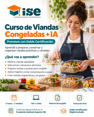 Curso de Viandas Congeladas + IA (Premium con Doble Certificación)