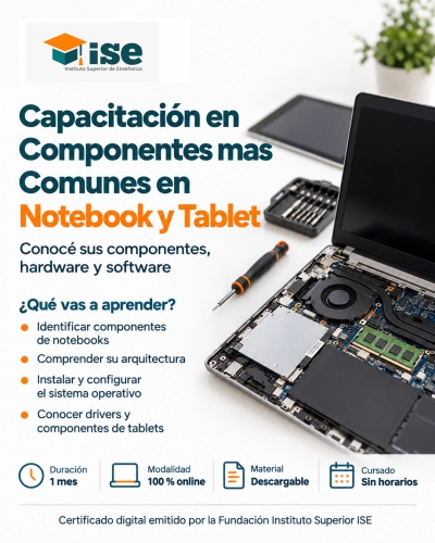 Capacitación en Componentes mas Comunes en Notebook y Tablet