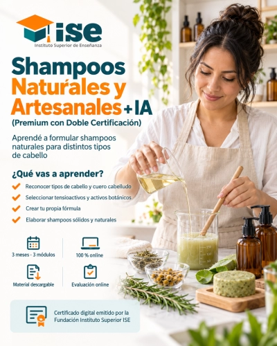Shampoos Naturales y Artesanales + IA (Premium con Doble Certificación)