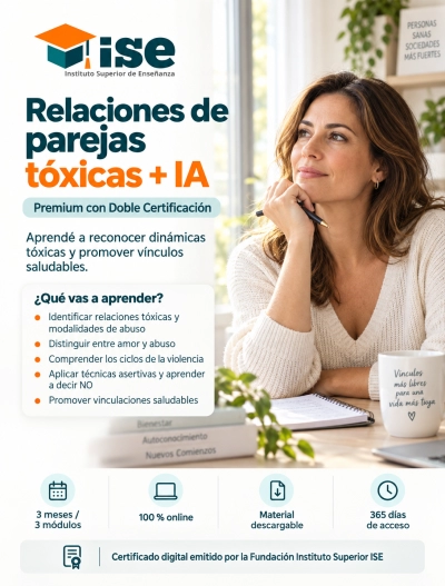 Relaciones de parejas tóxicas + IA (Premium con Doble Certificación)