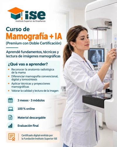 Curso de Mamografía + IA (Premium con Doble Certificación)