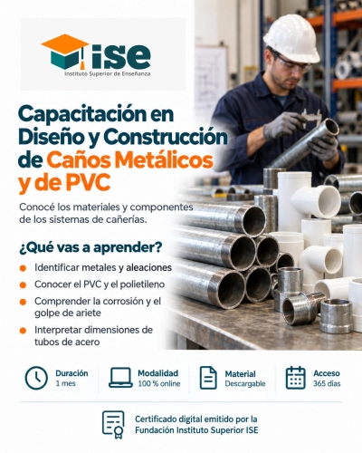 Capacitación en Diseño y Construcción de Caños Metálicos y de PVC