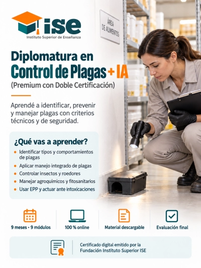 Diplomatura en Control de Plagas + IA (Premium con Doble Certificación)
