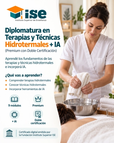 Diplomatura en Terapias y Técnicas Hidrotermales + IA (Premium con Doble Certificación)