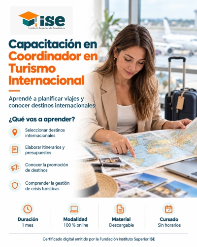 Capacitación en Coordinador en Turismo Internacional