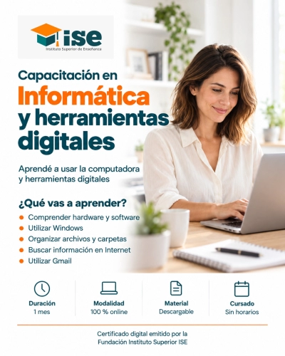 Capacitación en Informática y herramientas digitales