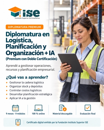 Diplomatura en Logística, Planificación y Organización + IA (Premium con Doble Certificación)