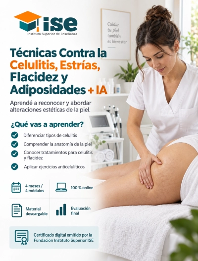 Técnicas Contra la Celulitis, Estrías, Flacidez y Adiposidades + IA
