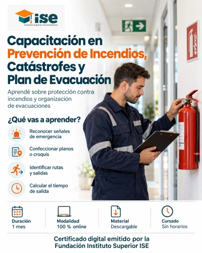 Capacitación en Prevención de Incendios, Catástrofes y Plan de Evacuación