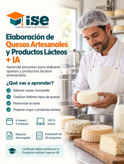 Elaboración de Quesos Artesanales y Productos Lácteos + IA