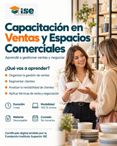 Capacitación en Ventas y Espacios Comerciales