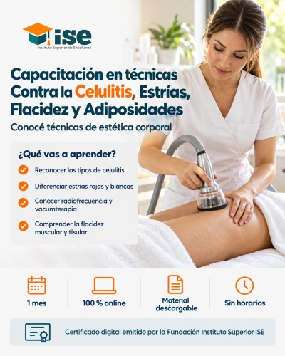 Capacitación en técnicas Contra la Celulitis, Estrías, Flacidez y Adiposidades