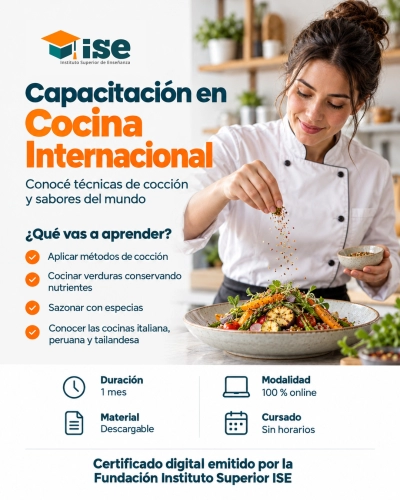 Capacitación en Cocina Internacional