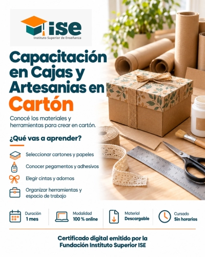 Capacitación en Cajas y Artesanias en Cartón